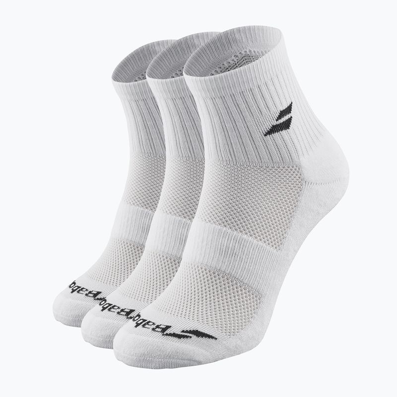Skarpety Babolat Quarter 3 pary white/white