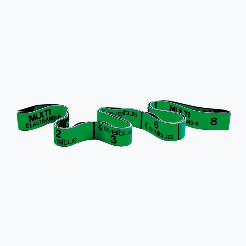 Guma do ćwiczeń Sveltus Multi Elastiband zielona 0103 3