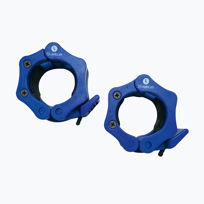 Zaciski do sztangi Sveltus 1648 Olympic 2 szt. blue