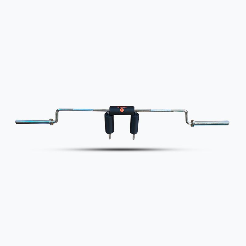 Gryf olimpijski do przysiadów + 2 zaciski Sveltus Safety Squat Bar chrome/black