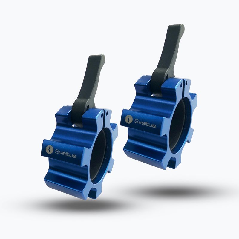 Zaciski do sztangi Sveltus Aluminium Stop Disc 2 szt. blue