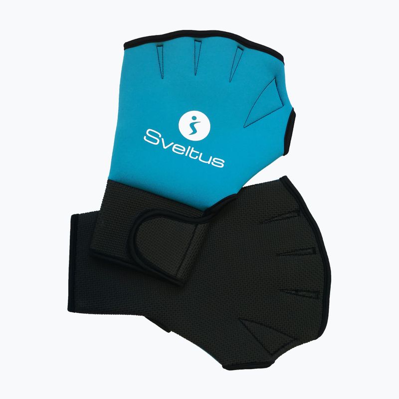 Rękawiczki do aquafitnessu Sveltus 1840 Aqua black/blue