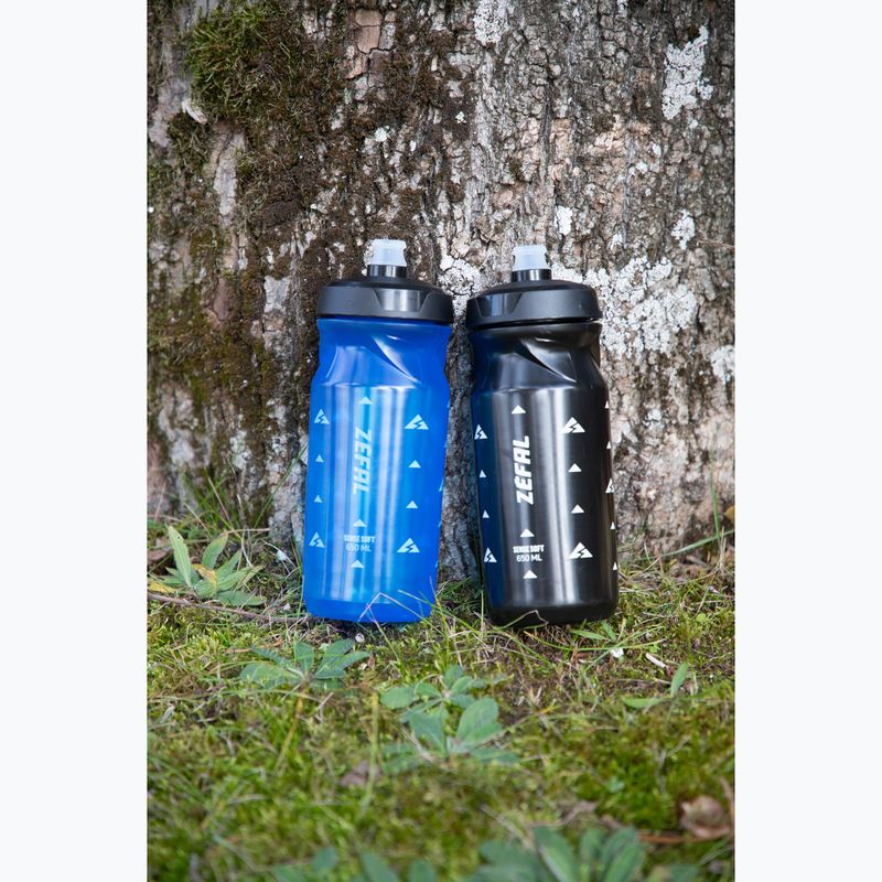 Bidon rowerowy Zefal Sense Soft Bottle 650 ml translucent blue 4