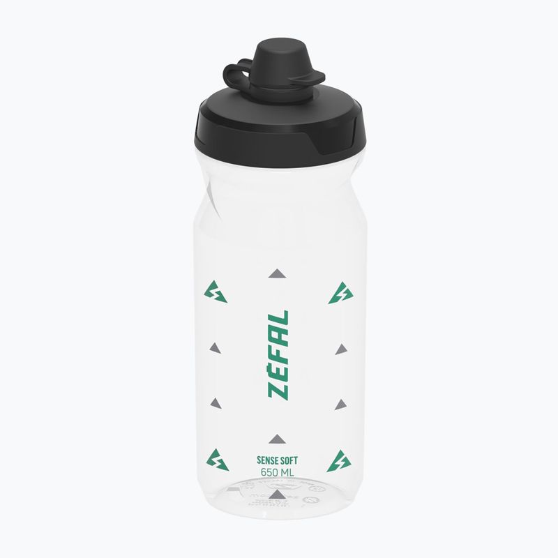 Bidon rowerowy Zefal Sense Soft 65 No-Mud 650 ml translucent