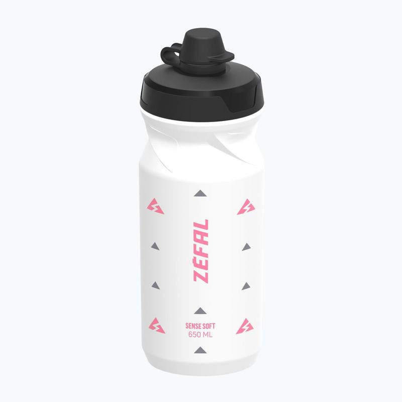 Bidon rowerowy Zefal Sense Soft 65 No-Mud 650 ml white