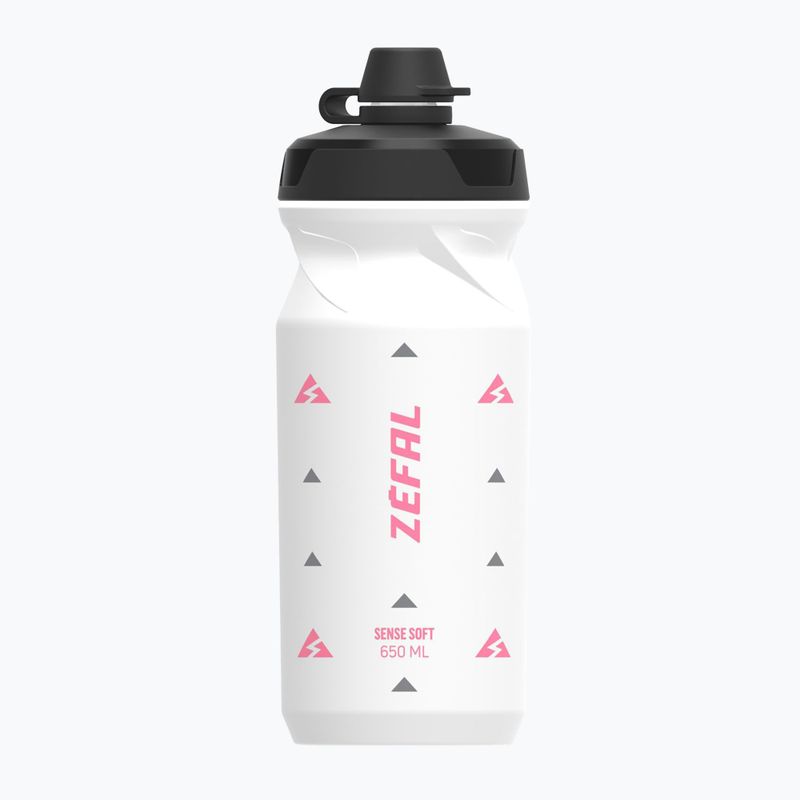 Bidon rowerowy Zefal Sense Soft 65 No-Mud 650 ml white 2