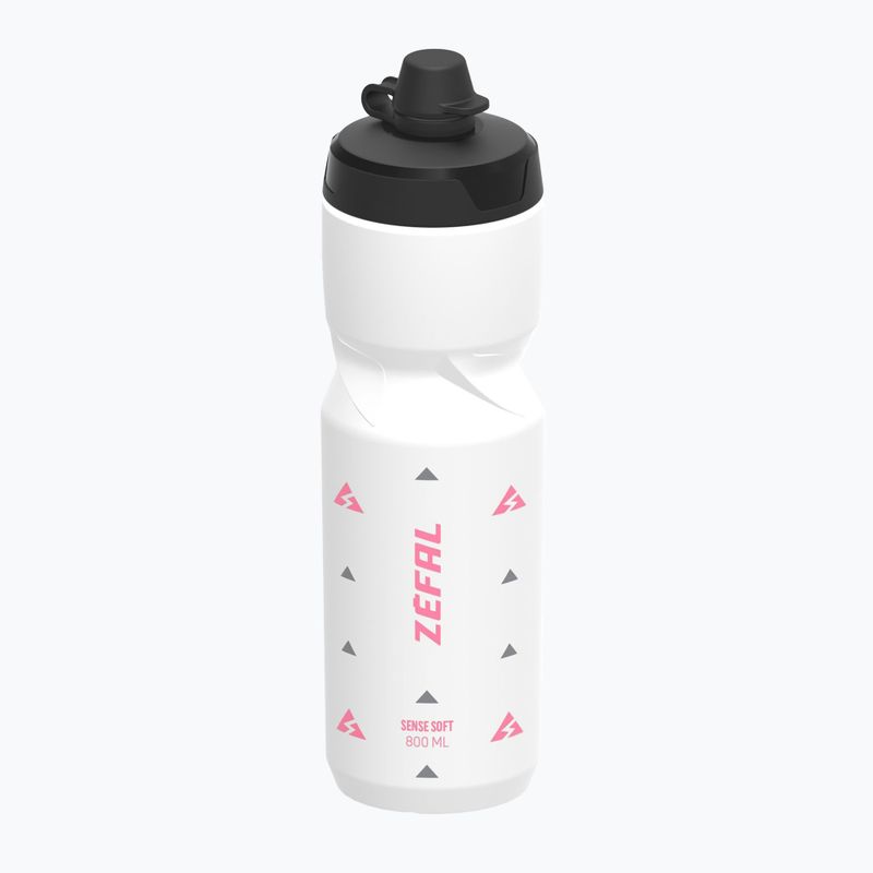 Bidon rowerowy Zefal Sense Soft 80 No-Mud 800 ml white