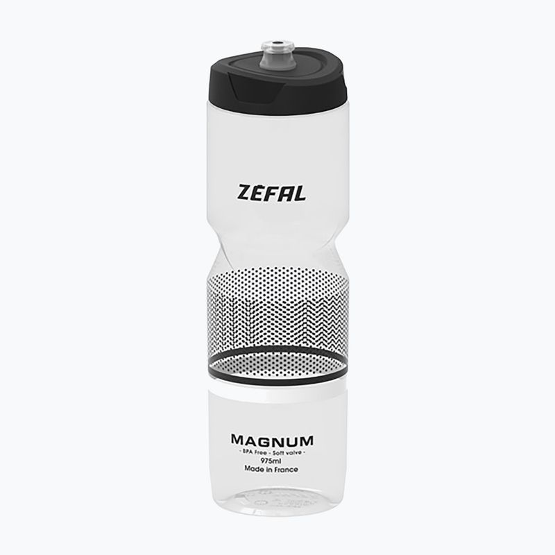 Bidon rowerowy Zefal Magnum (Soft-Cap) 975 ml translucent/black