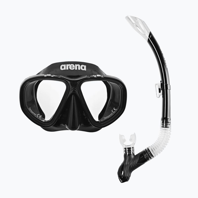 Zestaw do snorkelingu dziecięcy arena Premium Snorkeling Set Jr black/clear/black 9