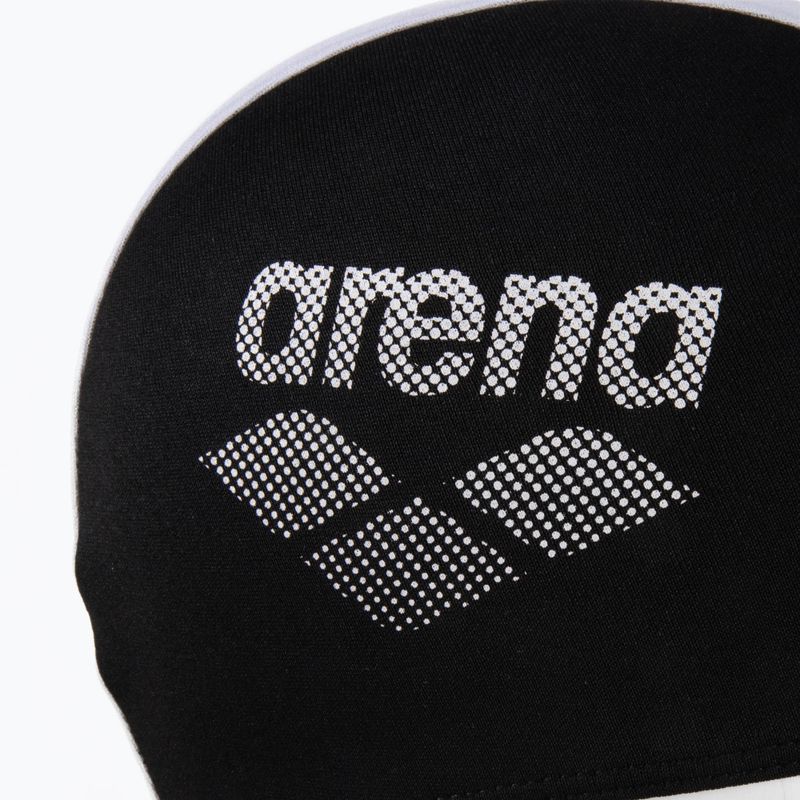 Czepek pływacki dziecięcy arena Polyester II Jr black/white 3