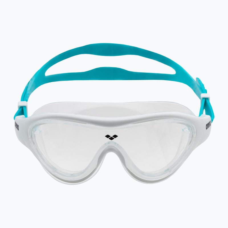 Maska do pływania dziecięca arena The One Mask clear/ white/ lightblue 2