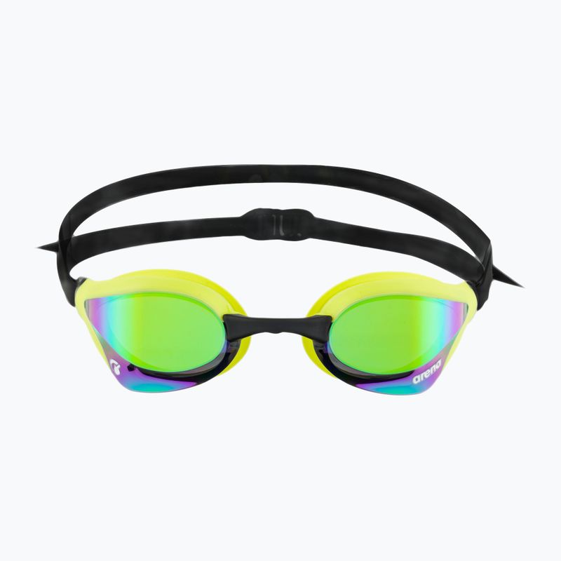Okulary do pływania arena Cobra Core Swipe Mirror emerald/cyber lime 2