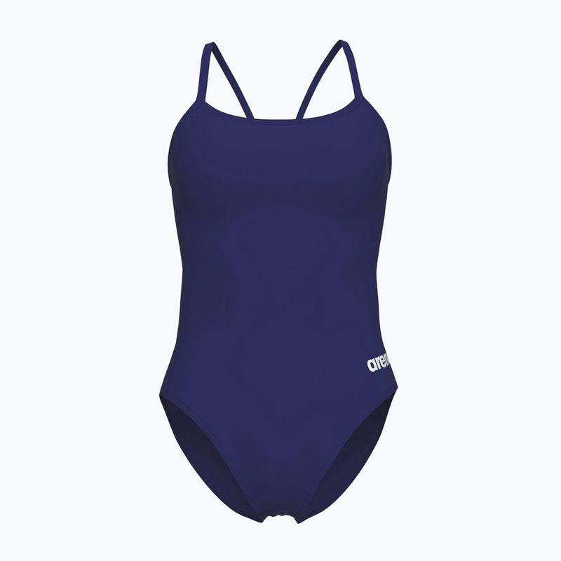 Strój pływacki jednoczęściowy damski arena Lace Back Solid navy/white