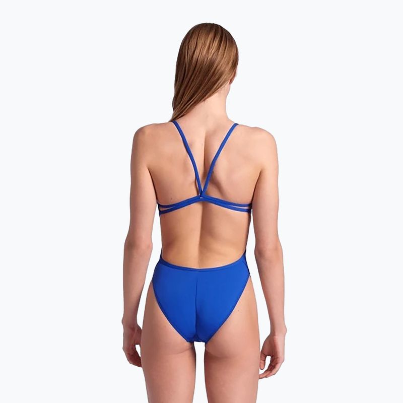 Strój pływacki jednoczęściowy damski arena Lace Back Solid royal/white 7