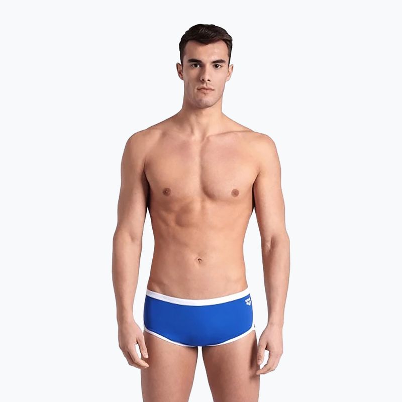 Bokserki pływackie męskie arena Icons Swim Low Waist Short Solid royal/white 5