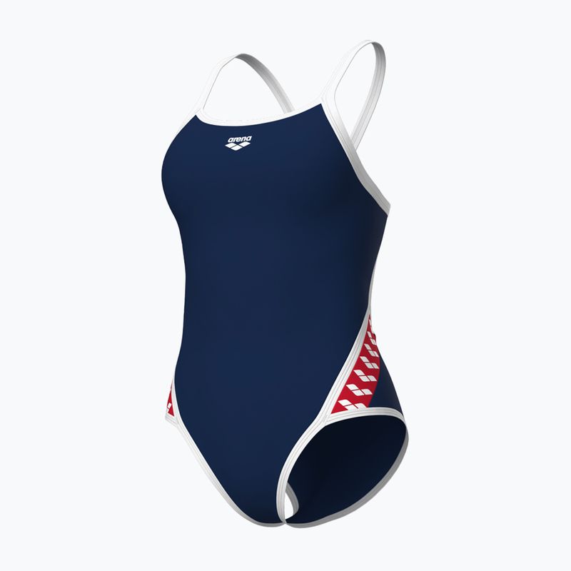 Strój pływacki jednoczęściowy damski arena Icons Super Fly Back Solid navy/white/red multi 3