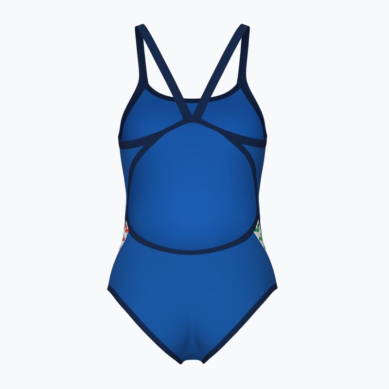 Strój pływacki jednoczęściowy damski arena Icons Super Fly Back Solid royal/navy 5