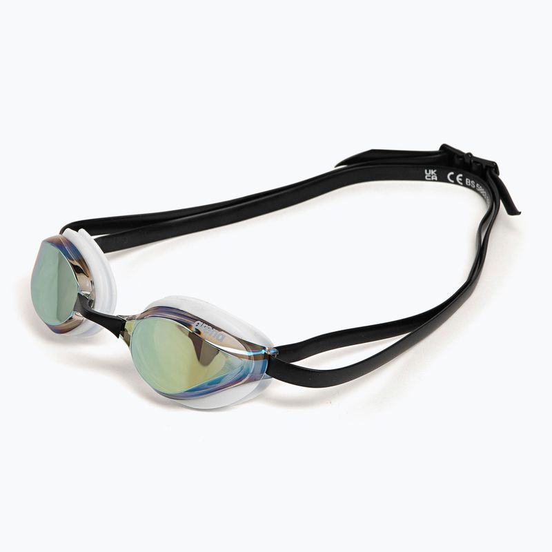 Okulary do pływania arena Python Mirror gold/white/black 4