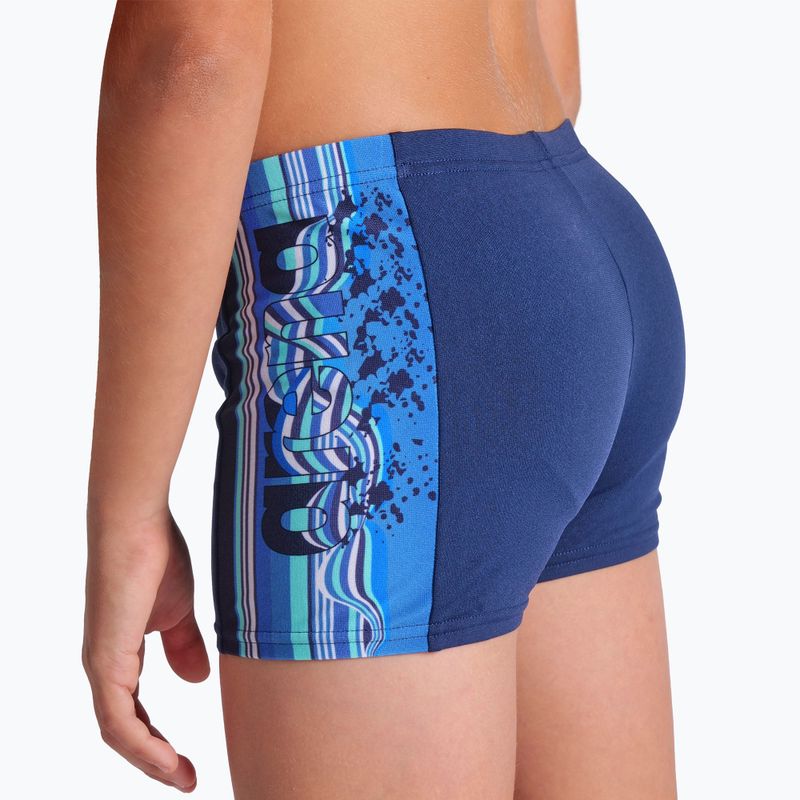 Bokserki pływackie dziecięce arena Palette Swim Short navy/navy multi 8