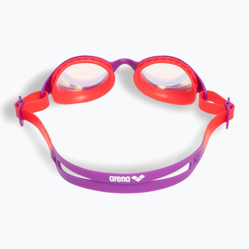 Okulary do pływania dziecięce arena Air Jr Mirror yellow copper/plum/bright coral 3