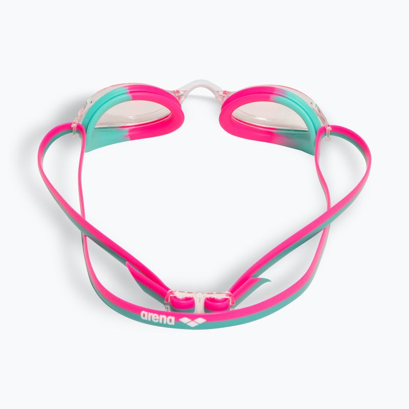 Okulary do pływania arena Python clear/shocking pink/water 3