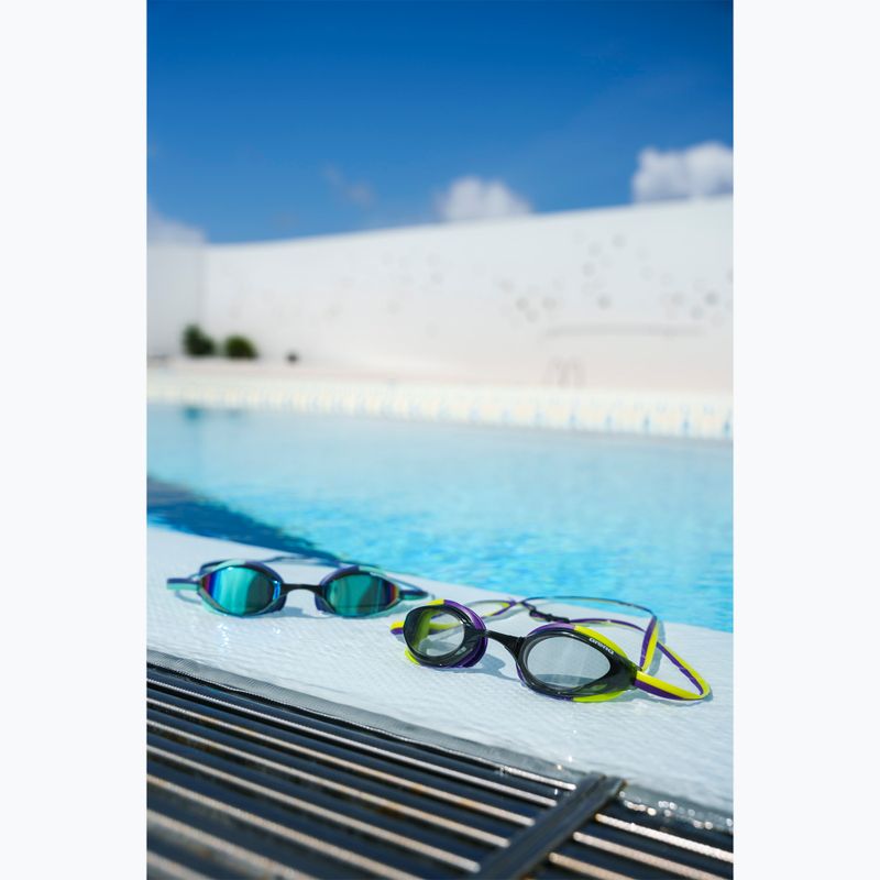 Okulary do pływania arena Python smoke/plum/artic lime 8