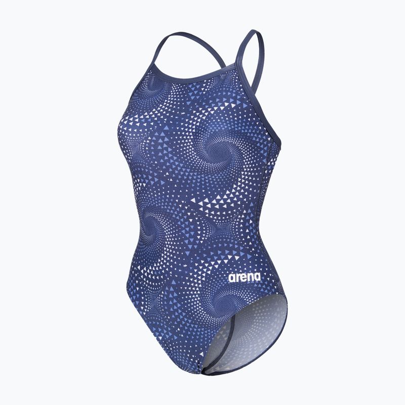 Strój pływacki jednoczęściowy damski arena Fireflow Lightdrop Back navy/team navy 3