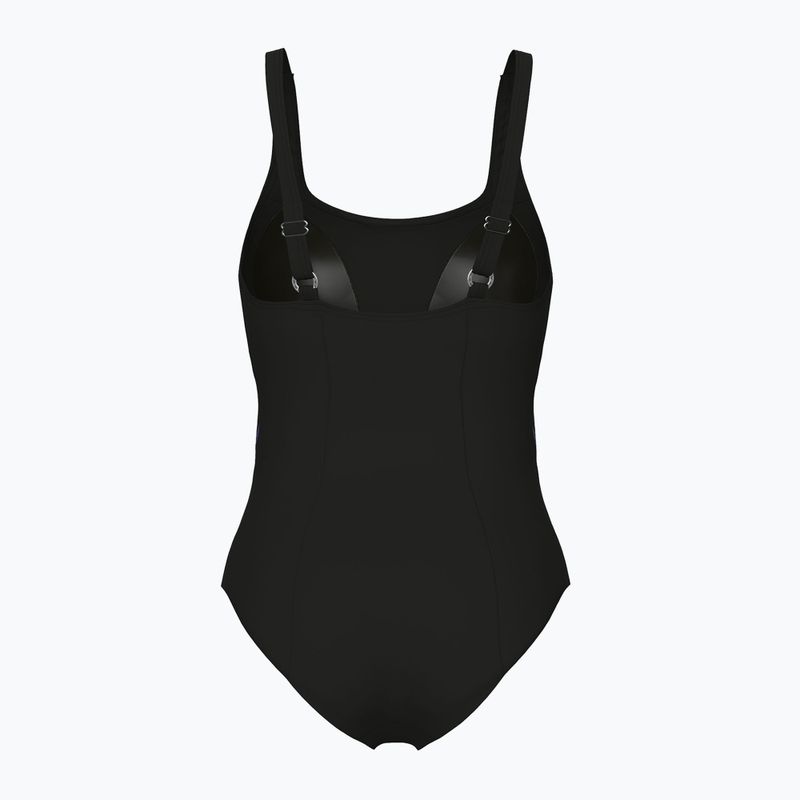 Strój pływacki jednoczęściowy damski arena Ludovica Soft Curve Back black/black multi 2