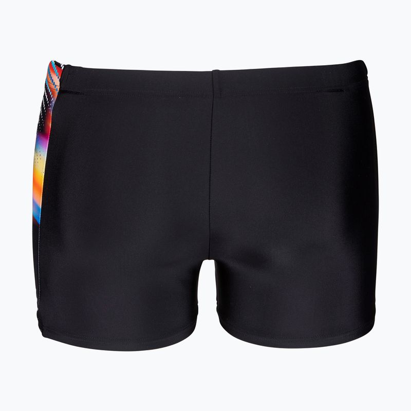Bokserki pływackie arena Lit Logo Swim Short black/multi 2