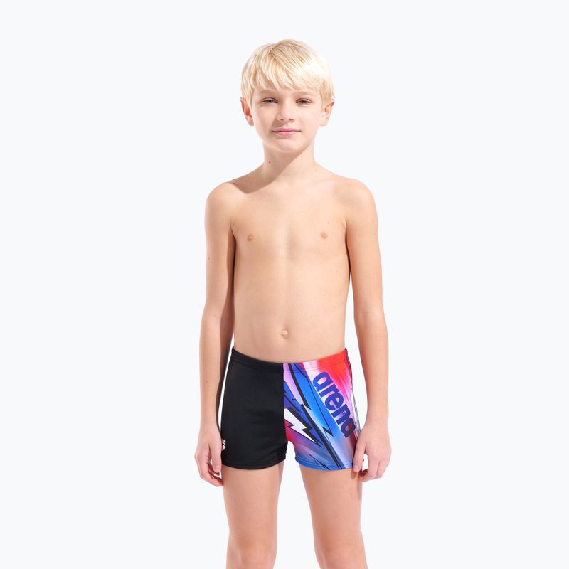 Bokserki kąpielowe chłopięce arena Loud Swim Short black/multi