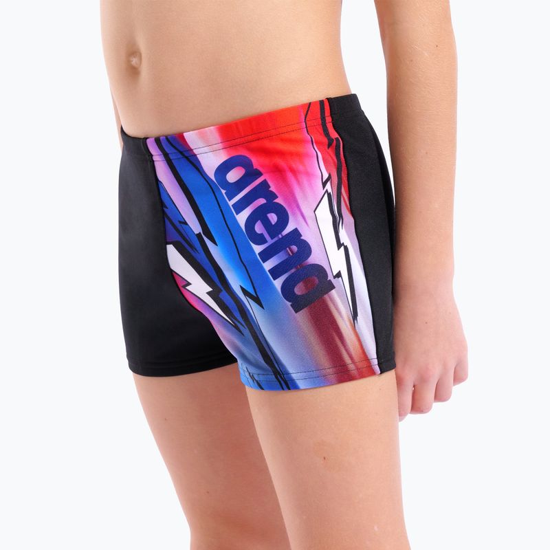 Bokserki kąpielowe chłopięce arena Loud Swim Short black/multi 4