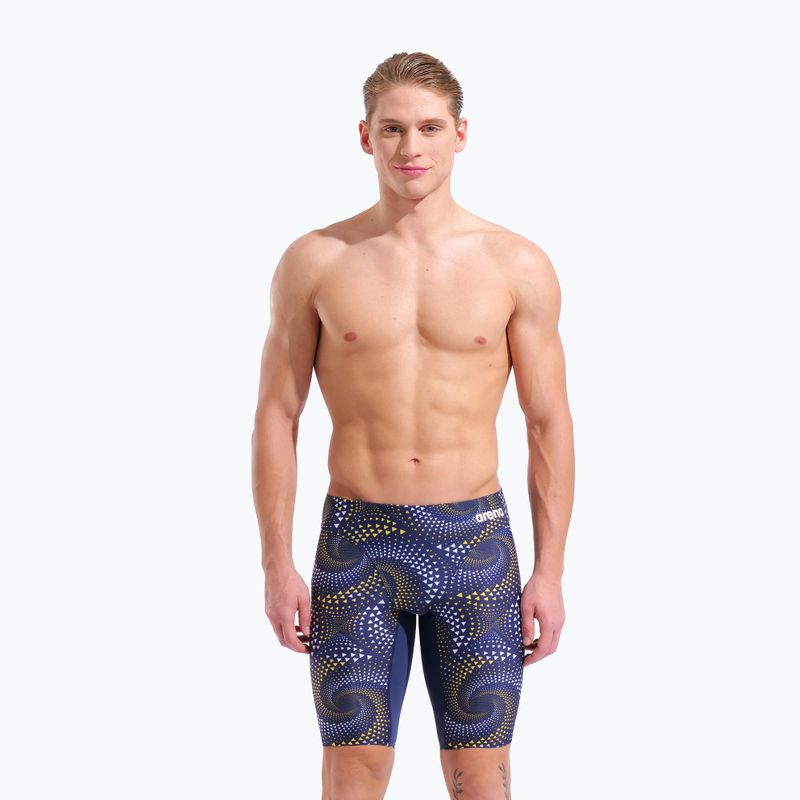 Jammery pływackie męskie arena Fireflow Swim Jammer navy/tteam navy yellow 5