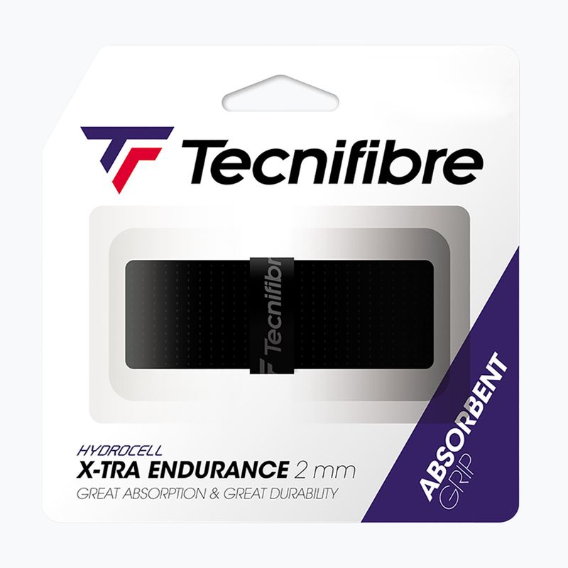 Owijka do rakiet tenisowych Tecnifibre X-Tra Endurance black