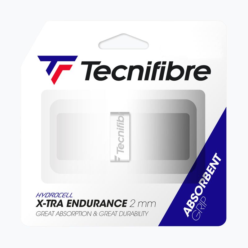 Owijka do rakiet tenisowych Tecnifibre X-Tra Endurance white