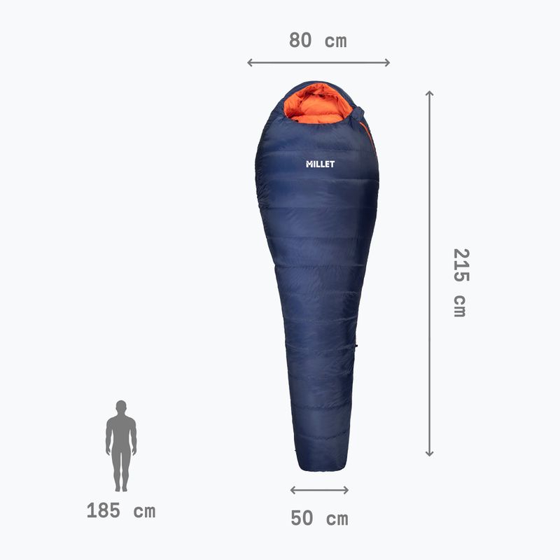 Śpiwór Millet Light Down -5° navy blue 4