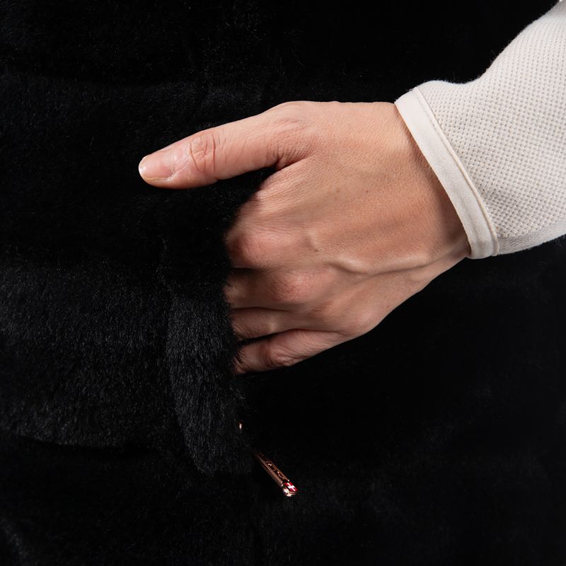 Bezrękawnik damski Aulp Carra Faux Fur black 4