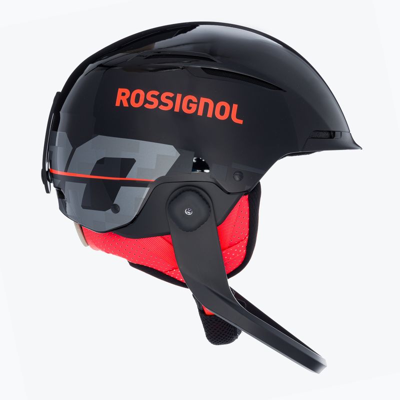 Kask narciarski Rossignol Hero Slalom Impacts + Chinguard black 4