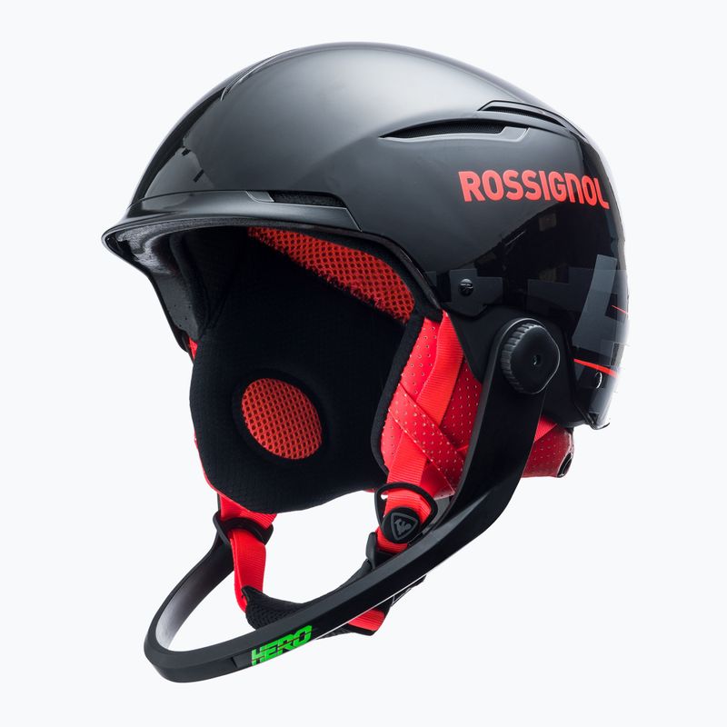 Kask narciarski Rossignol Hero Slalom Impacts + Chinguard black 7