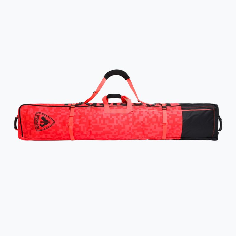 Pokrowiec na narty Rossignol Hero Ski Wheeled 2/3P 210 cm red/black