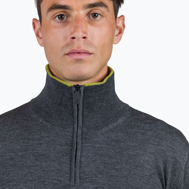 Sweter męski Rossignol Stripe Hz Knit New onyx grey 4