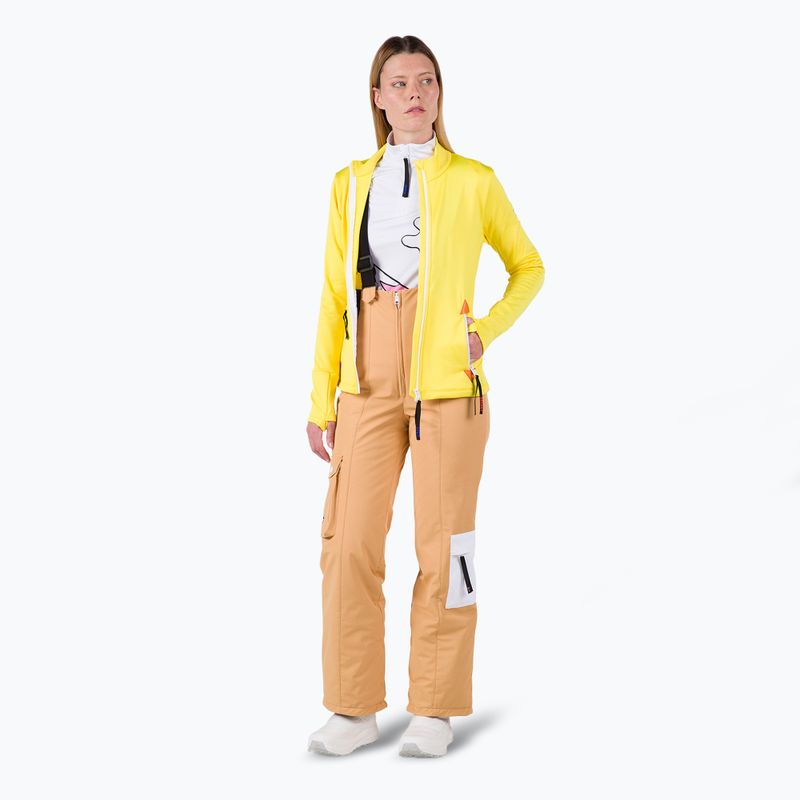 Bluza narciarska damska Rossignol Climi true yellow 2