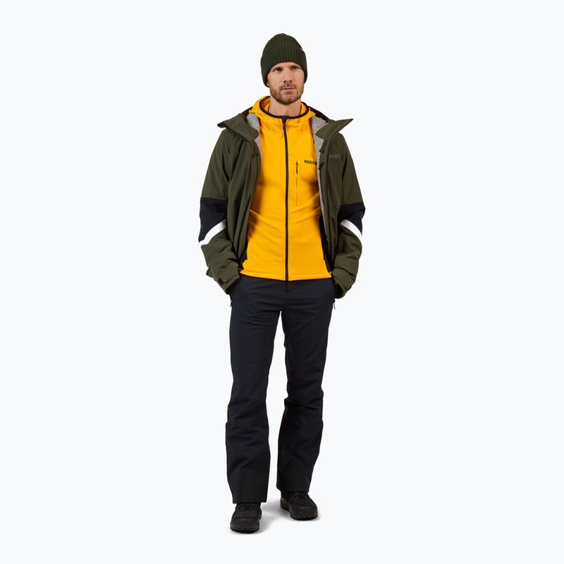 Bluza męska Rossignol Blackside Mix Full Zip Hoodie Fleece saffron ylw 2