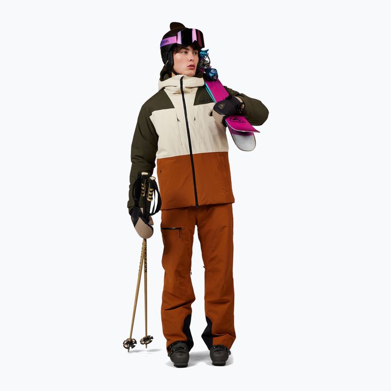 Spodnie narciarskie męskie Rossignol Outerlimits Insulated Bib deep caramel 2