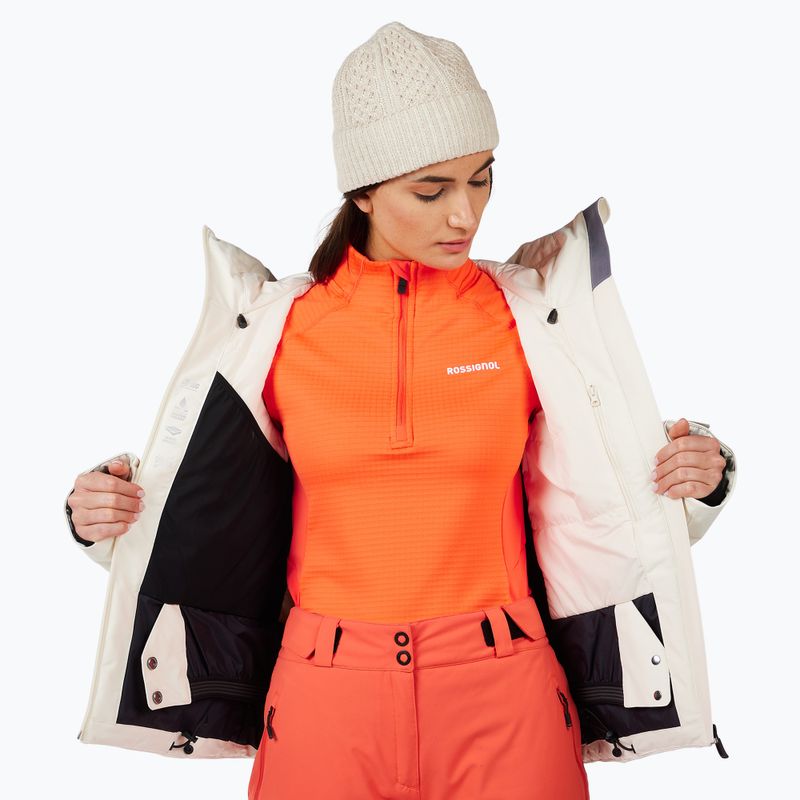 Kurtka narciarska damska Rossignol Rochrun Insulated nature white 12