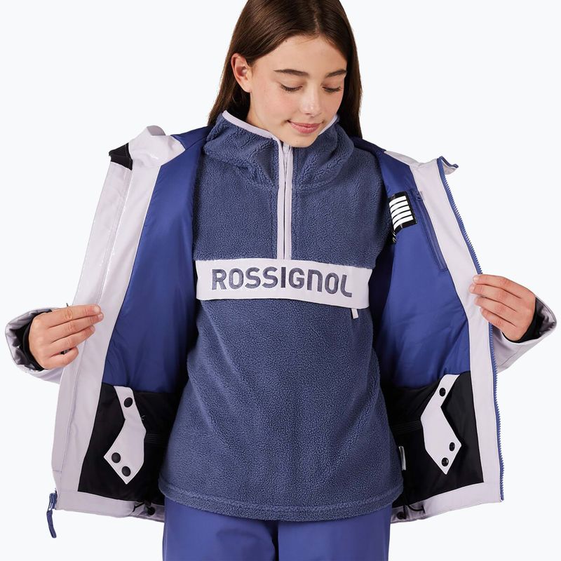 Kurtka narciarska dziecięca Rossignol Strawpile Jr galactic lilac 9