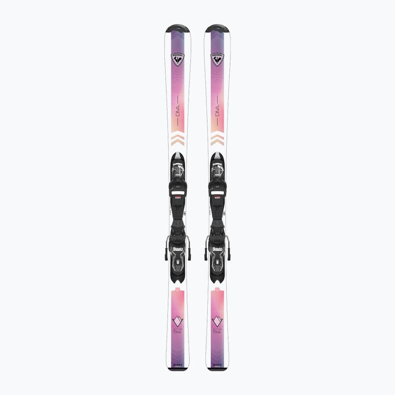 Narty zjazdowe dziecięce Rossignol Diva Jr 130-150 + wiązania Xpress 7 GW