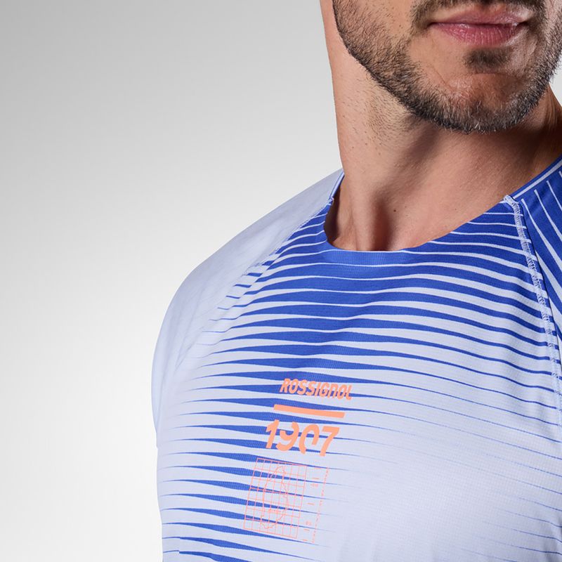 Koszulka do biegania męska Rossignol Sapa Ultra Tee dazzle blue line fogg 5