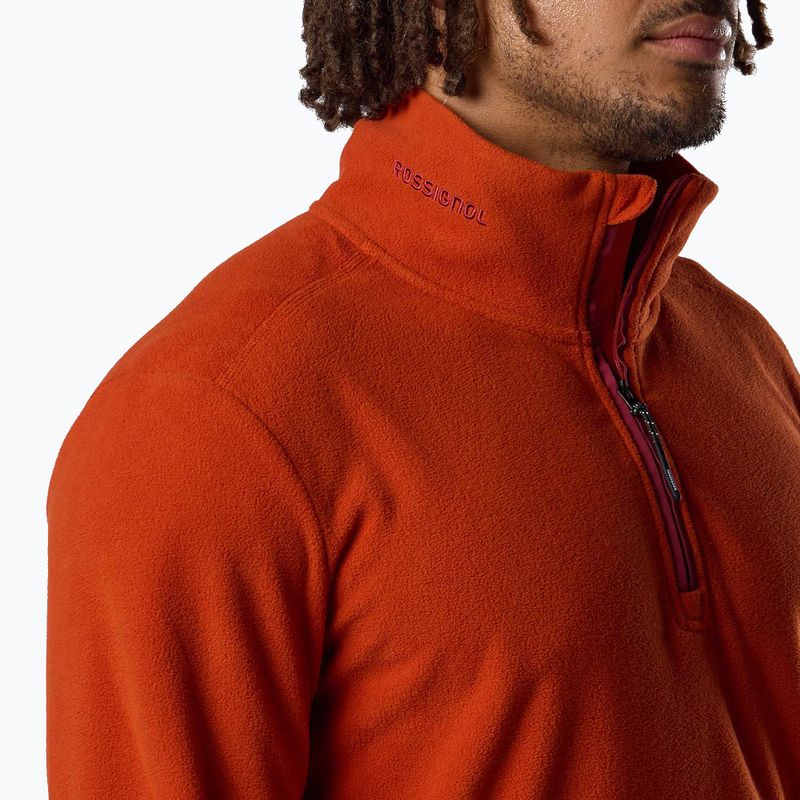 Bluza polarowa męska Rossignol Quarter Zip Fleece rooibos tea 5