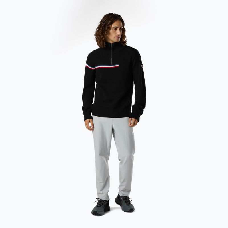 Sweter męski Rossignol Odysseus Half Zip Merino black 2