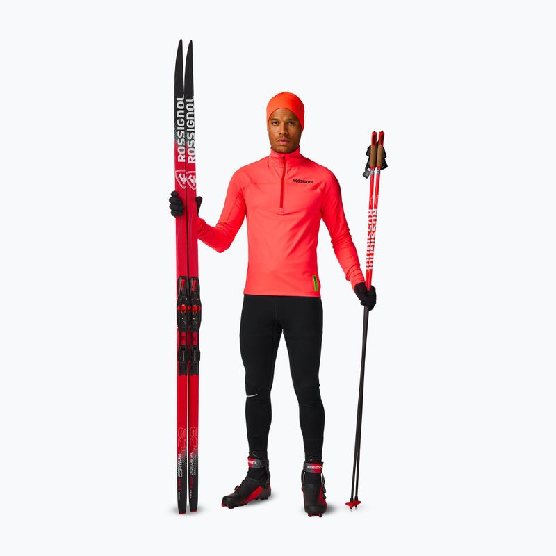 Bluza męska Rossignol Hero Half Zip First Layer neon red 3